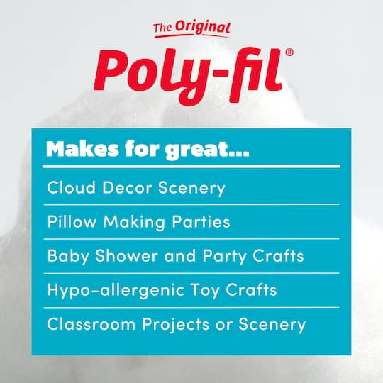 The Original Poly-Fil® Premium Polyester Fiber Fill Box, 20lb.
